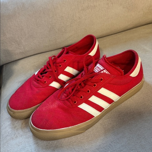 Adidas Sambarose Men\'s Gum Sole 11 Red White Canvas Athletic Skate Shoes main image 8